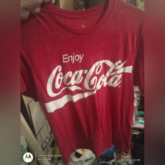 Coca-Cola Vintage Enjoy Coke Logo T-Shirt sz Small NWOT unisex - Picture 2 of 6
